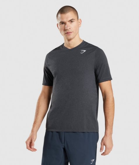 Men's Gymshark Arrival Seamless T-Shirts Black | NZ 2VPEIN